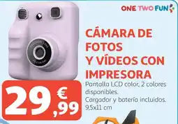 Alcampo One Two Fun cámara de fotos y vídeos con impresora oferta