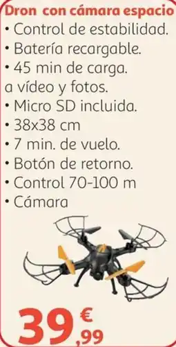 Alcampo Dron con cámara espacio oferta