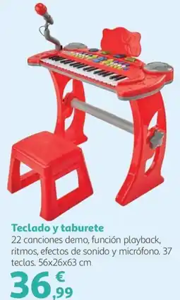 Alcampo Teclado y taburete oferta
