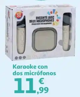 Alcampo Karaoke con dos micrófonos oferta