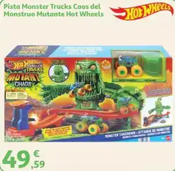Alcampo Hot Wheels Pista Monster Trucks Caos del Monstruo Mutante oferta