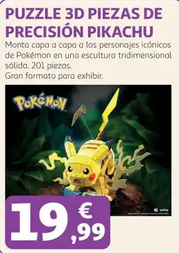 Alcampo 4d puzzle 3d piezas de precisión pikachu oferta