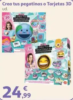 Alcampo Meccano crea tus pegatinas o tarjetas 3d oferta