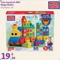Alcampo Mega Bloks tren musical abc oferta