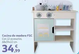 Alcampo Cocina de madera FSC oferta