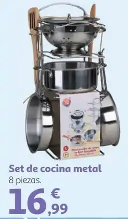 Alcampo Set de cocina metal oferta