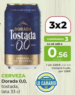 SPAR Gran Canaria Dorada Tostada 0,0 oferta