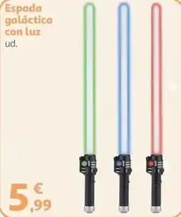 Alcampo Espada galáctica con luz oferta