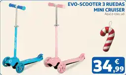 Alcampo Evo-scooter 3 ruedas mini cruiser oferta
