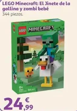 Alcampo lego minecraft: el jinete de la gallina y zombi bebé oferta