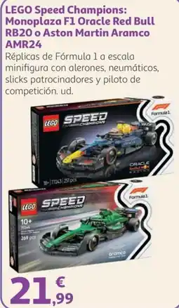 Alcampo lego speed champions monoplaza f1 oracle red bull rb20 o aston martin aramco amr24 oferta