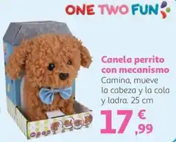 Alcampo One Two Fun Canela perrito oferta