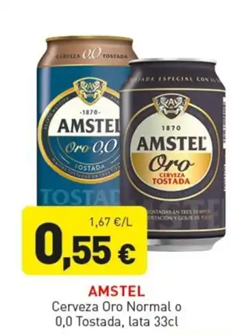 Amstel Cerveza Oro Normal o 0,0 Tostada