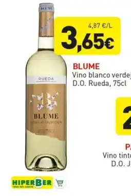 Hiperber Blume vino blanco verdejo oferta