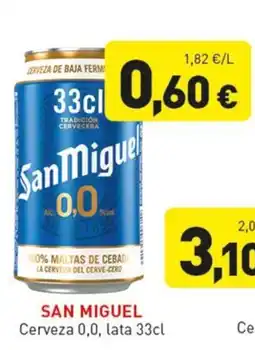 Hiperber San Miguel Cerveza 0,0 oferta