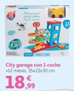 Alcampo One Two Fun city garage con 1 coche oferta