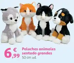 Alcampo Peluches animales sentado grandes oferta