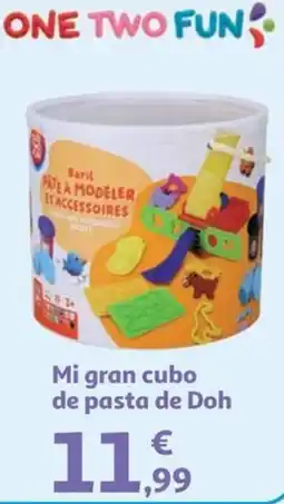 Alcampo One Two Fun mi gran cubo de pasta de Doh oferta
