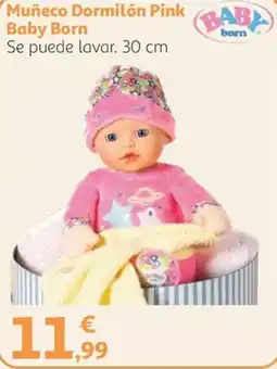 Alcampo Baby Born Muñeco Dormilón Pink oferta