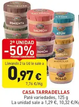 Hiperber Casa Tarradellas paté variedades oferta