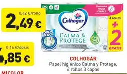 Hiperber Colhogar papel higiénico calma y protege oferta