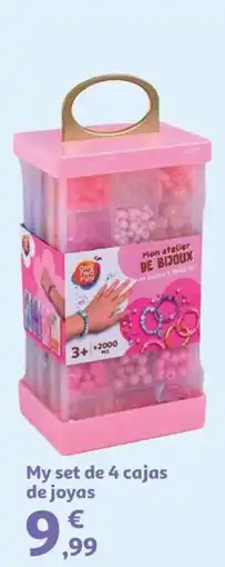 Alcampo One Two Fun my set de 4 cajas de joyas oferta