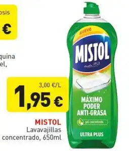 Hiperber Mistol lavavajillas concentrado oferta