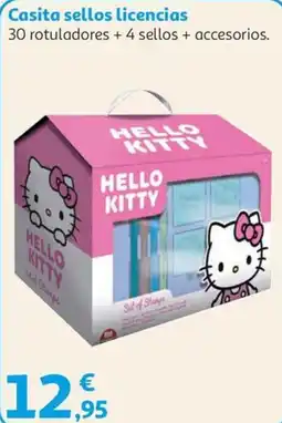 Alcampo Hello kitty casita sellos licencias oferta