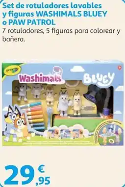 Alcampo Crayola washimals bluey oferta
