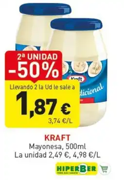 Hiperber Kraft mayonesa oferta