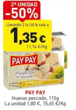 Hiperber Pay Pay huevas pescado oferta