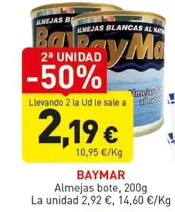 Hiperber Baymar almejas bote oferta