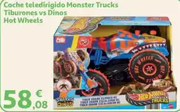 Alcampo Hot Wheels Coche teledirigido Monster Trucks Tiburones vs Dinos oferta