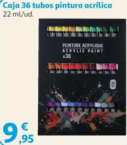 Alcampo Caja 36 tubos pintura acrílica oferta