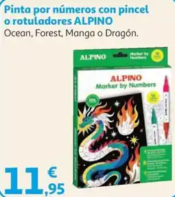 Alcampo Alpino marker by numbers oferta