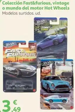 Alcampo Hot Wheels colección fast & furious, vintage o mundo del motor oferta