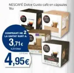 Supermercats Jespac Nescafe Dolce Gusto cafe en capsules oferta