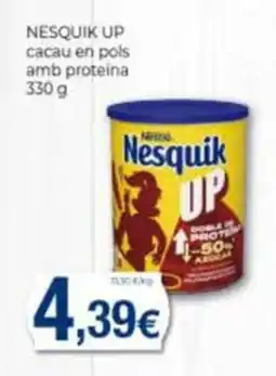 Supermercats Jespac Nesquik up cacao en pols amb proteina oferta