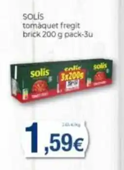 Supermercats Jespac solis tomàquet fregit oferta