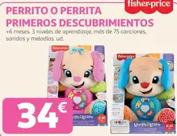 Alcampo fisher-price perrito o perrita primeros descubrimientos oferta