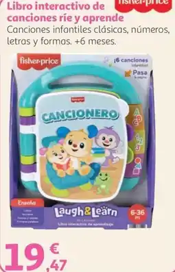 Alcampo fisher-price canciones ríe y aprende oferta