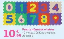 Alcampo Puzzle números o letras oferta