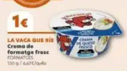 Supermercats Jespac La vaca que rie crema de formatge fresc oferta