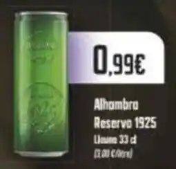 Supermercats Jespac Alhambra Reserva 1925 oferta