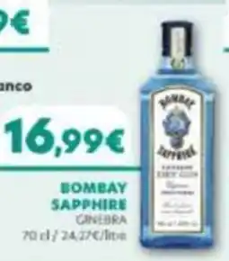 Supermercats Jespac Bombay Sapphire ginebra oferta