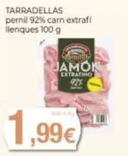 Supermercats Jespac Tarradellas jamón extrafino oferta
