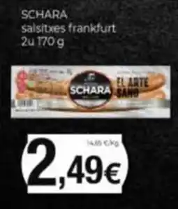 Supermercats Jespac Schara salsitxes frankfurt oferta