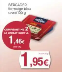 Supermercats Jespac Bergader formatge blau tascó oferta