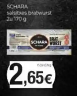 Supermercats Jespac schara salsitxes bratwurst oferta
