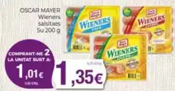 Supermercats Jespac Oscar Mayer Wieners salsitxes oferta